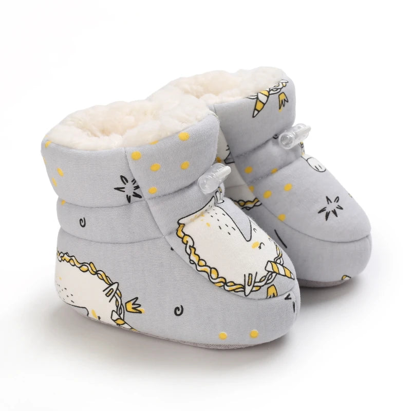Baby Winter Cartoon Boots Soft Sole Anti Slip Toddler Shoes
