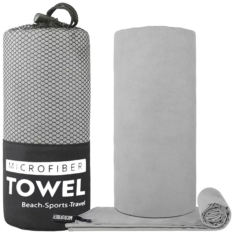 Quick Dry Microfiber Beach Towel Travel Hiking Gym Swimming Camping