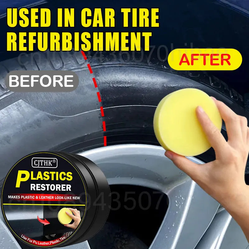 Car Plastic Restorer – Restore Faded Trim to Deep Black Shine