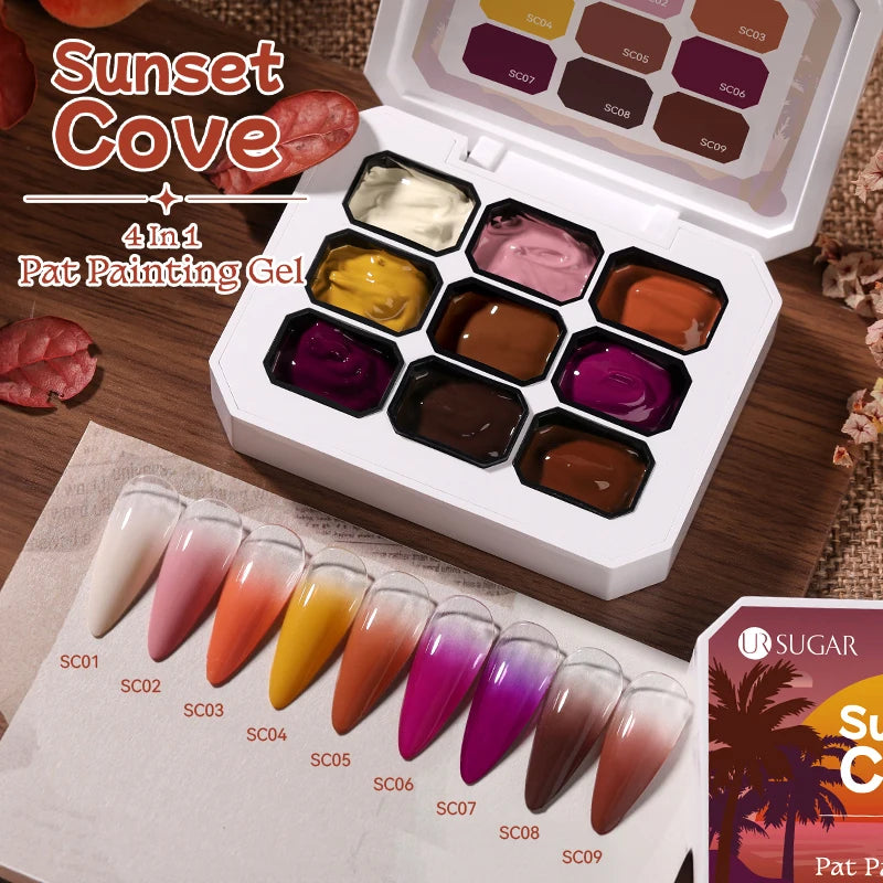 Gradient Nail Art Gel Kit – 4-in-1 Color Painting Gel Set for Ombre & DIY Nail Design