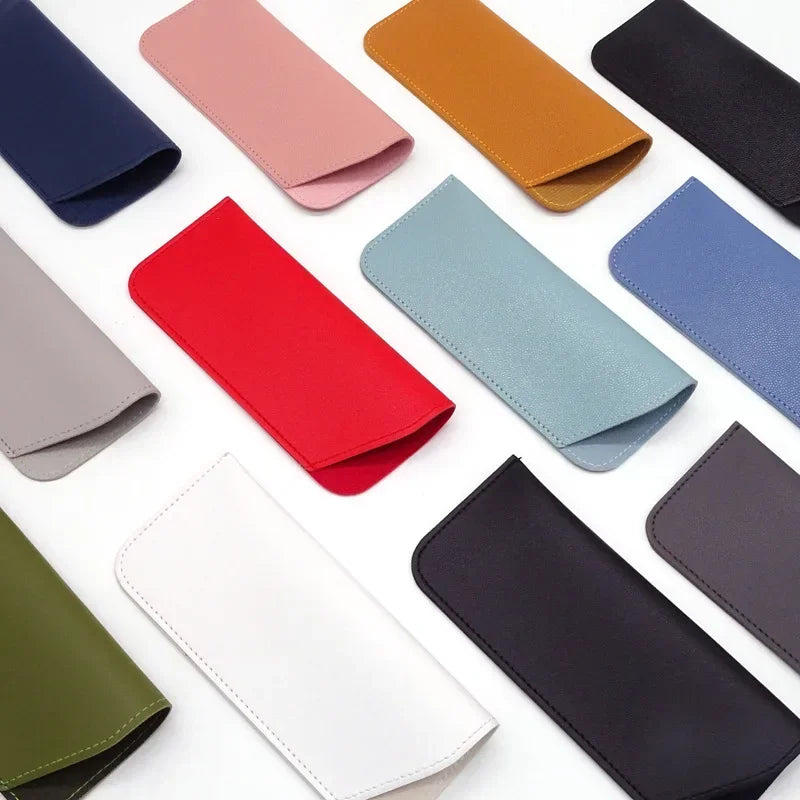 Leather Glasses Pouch Protective Eyewear Case