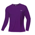 Men Ice Silk Long Sleeve Shirt Quick Dry Breathable Sun Protection Running Outdoor Sports Tee