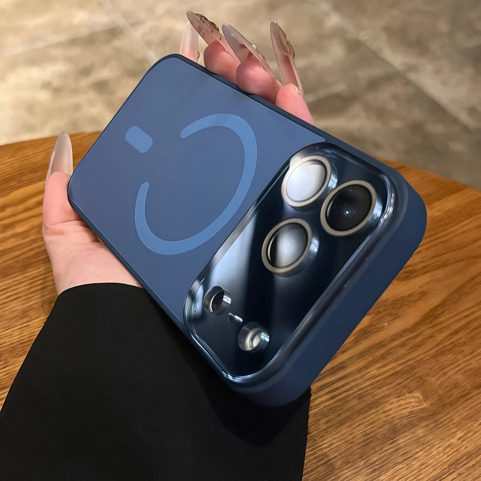 Magnetic MagSafe Big Window Charging iPhone Case