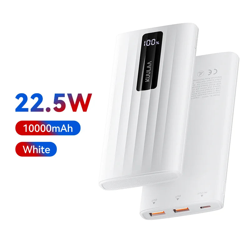 Power Bank 20000mAh/10000mAh Fast Charging PD Portable Charger USB-C External Battery for iPhone Samsung