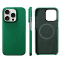 Cowhide Lychee Leather Magnetic iPhone Case