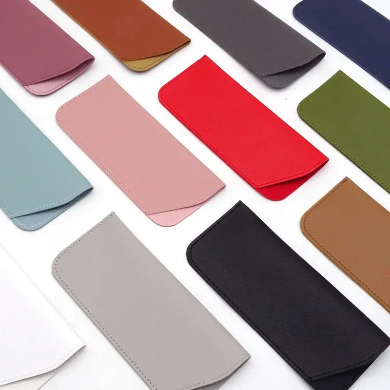 Leather Glasses Pouch Protective Eyewear Case