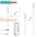 Rotating Power Outlet Extender Adjustable Wall Plug Socket for Nightstand