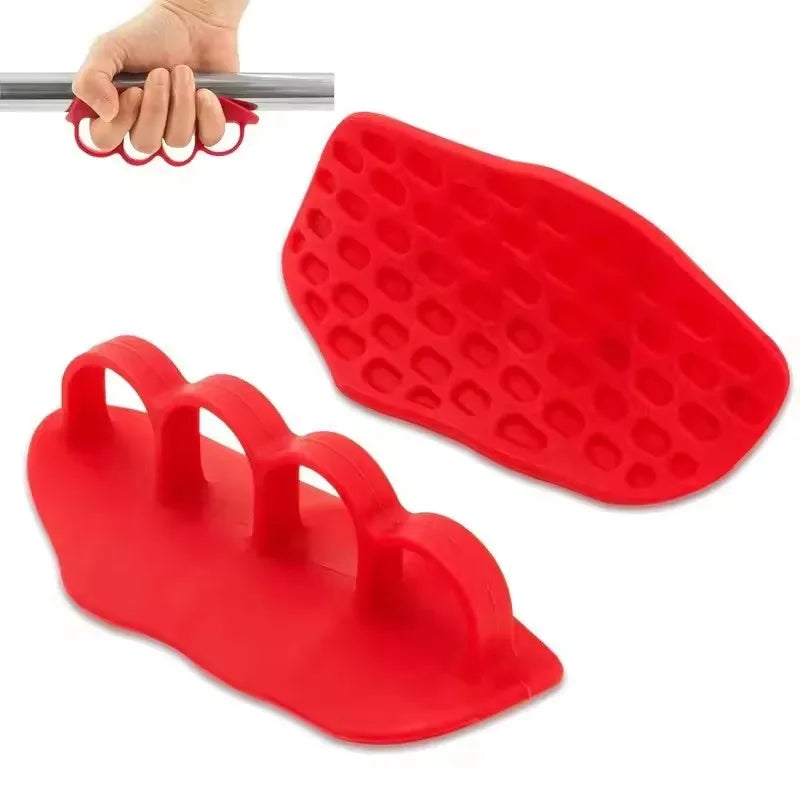 Silicone Gym Gloves Grip Strength Hand Protection Weightlifting Cross Training Palm Grips