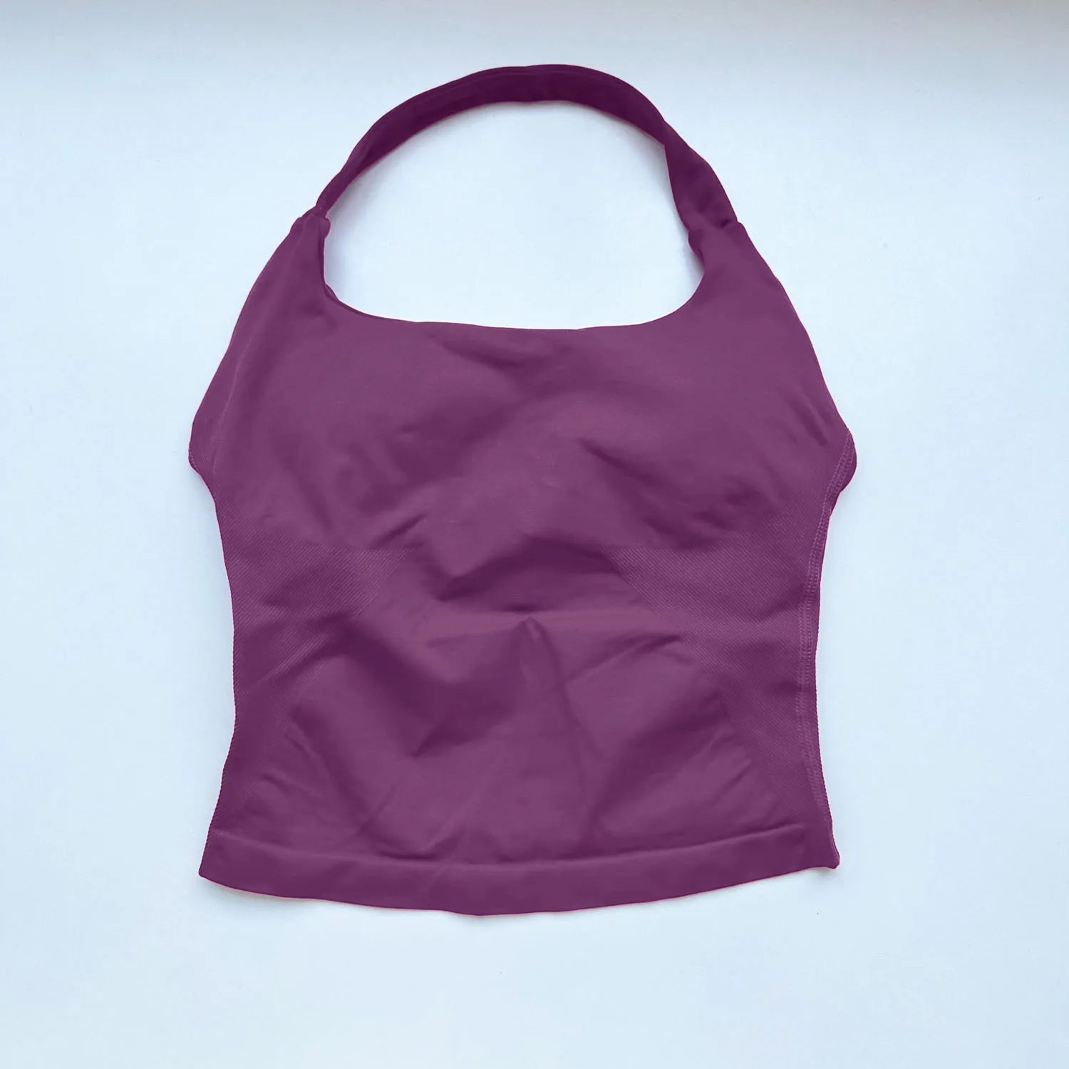 Women Halter Gym Top Seamless Fitness Yoga Tank Workout Activewear