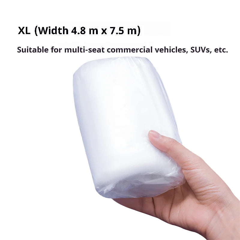 Disposable Waterproof Car Cover PE – Universal Elastic Dust Rain Protection Auto Cover