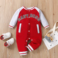 Baby Boy Letter Print Long Sleeve Jumpsuit