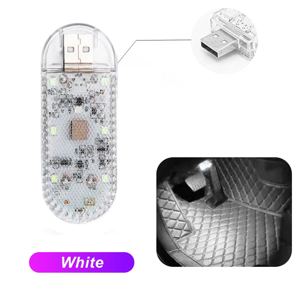 Wireless LED Car Interior Touch Light USB Rechargeable