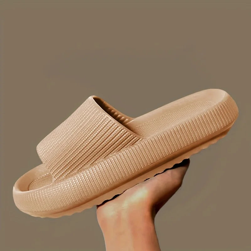 EVA Thick Sole Slippers Anti Slip Bathroom Slides Soft Comfortable Indoor Outdoor Home Sandals for Men Women