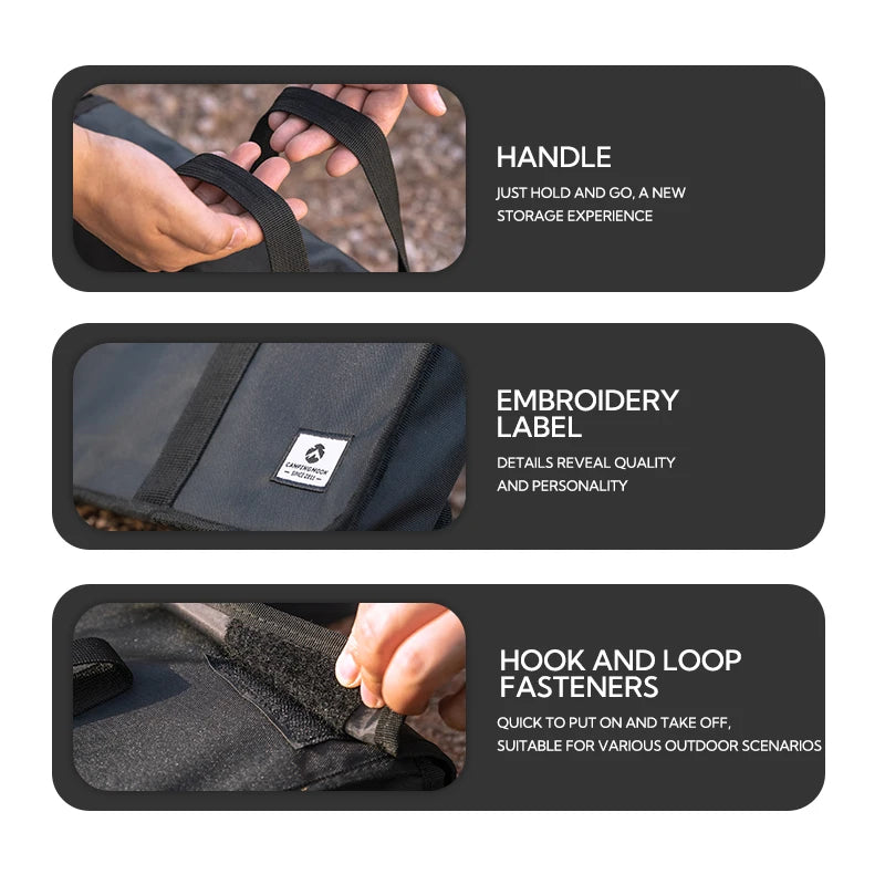 Campingmoon Folding Grill Storage Bag Portable BBQ Carry Bag Outdoor Picnic Camping Tote Bag