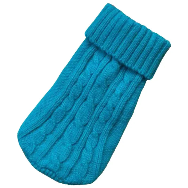 Dog Winter Knitted Sweater Pet Clothes Small Medium Dogs Warm Puppy Coat