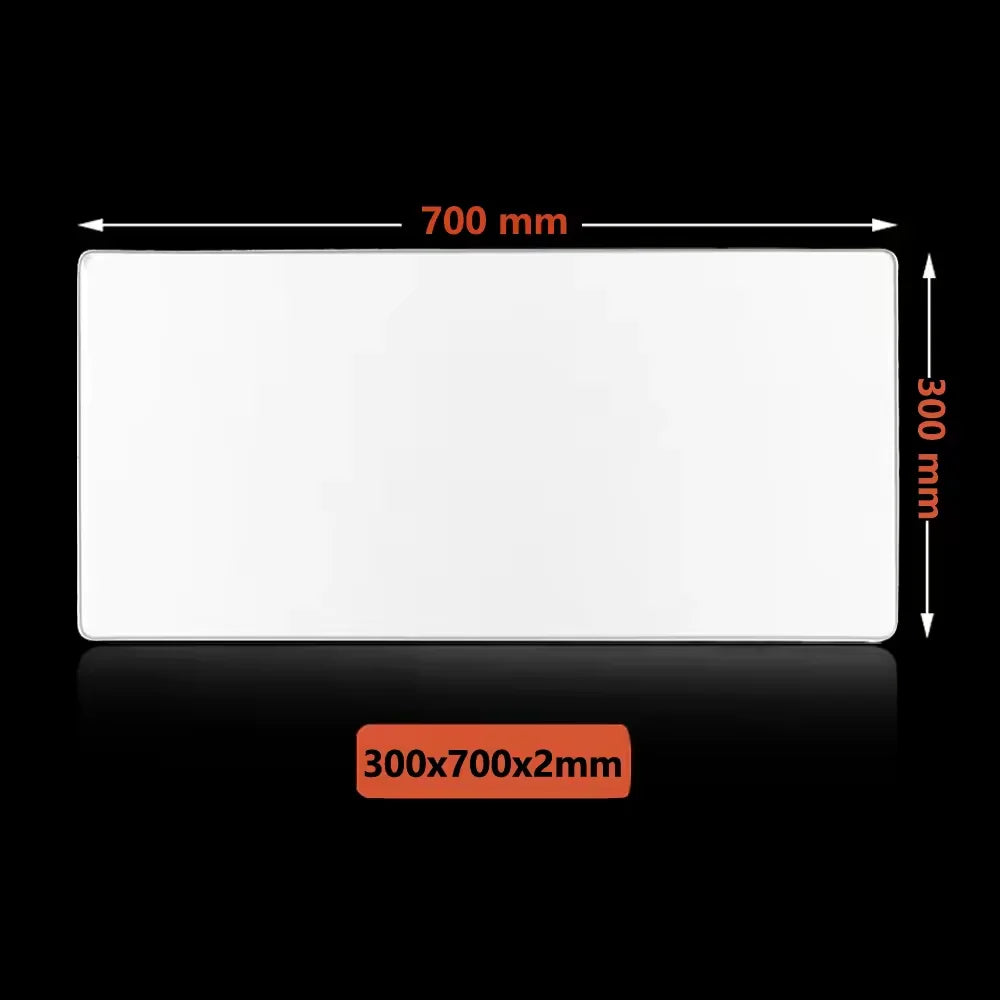 White XXL Mouse Pad Extended Desk Mat Non Slip Stitched Edge for Keyboard Laptop