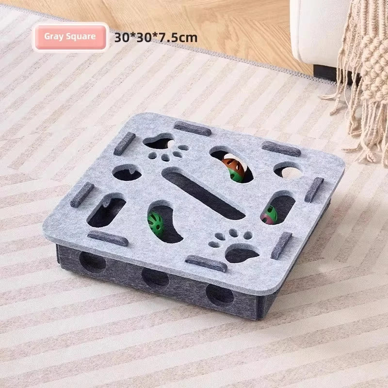 Cat Puzzle Toy Box – Interactive IQ Training Game for Indoor Cats