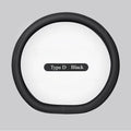 Nappa Leather Steering Wheel Cover 15 Inch Non Slip Breathable Universal Car Cover