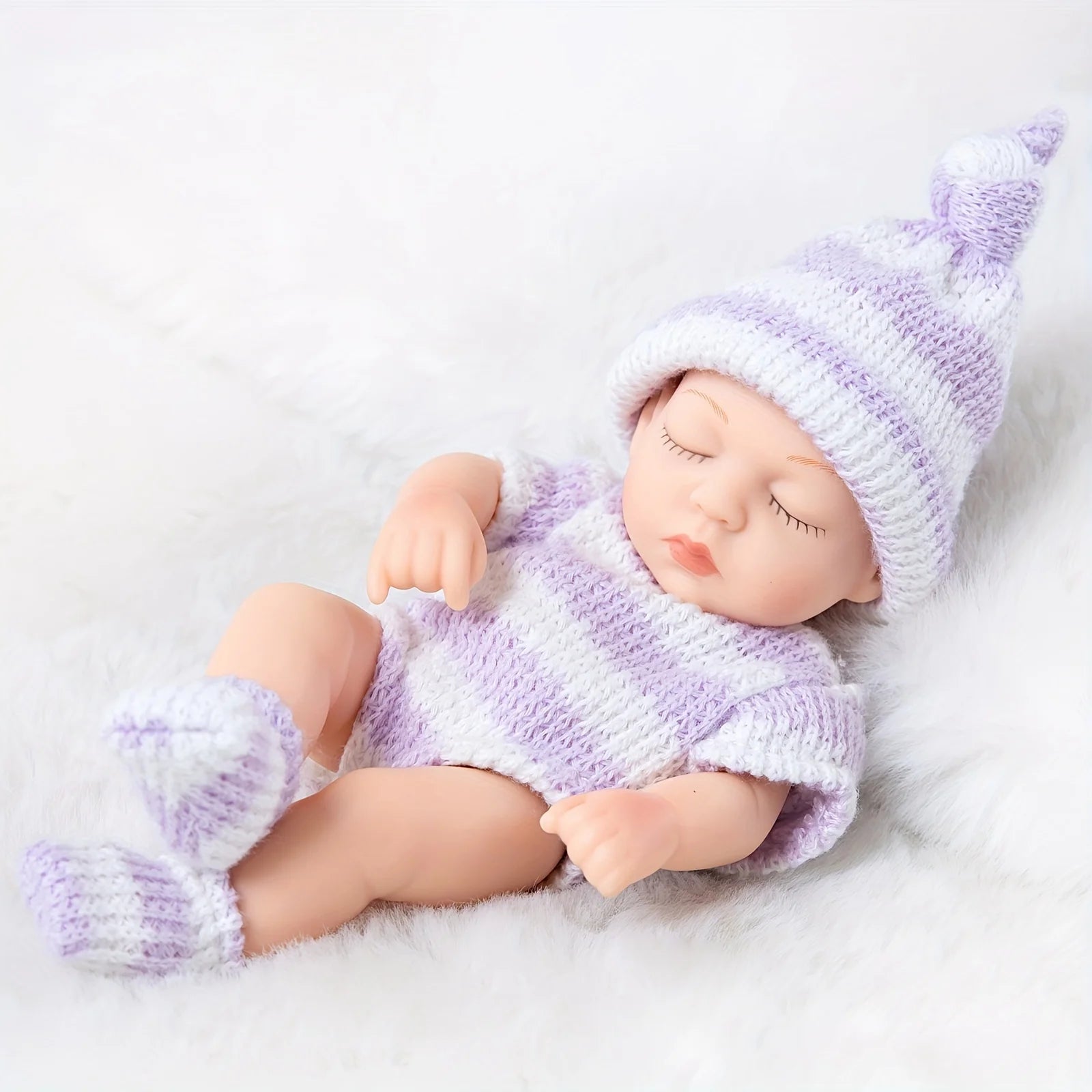 Mini Reborn Sleeping Baby Doll 19cm for Girls Gift