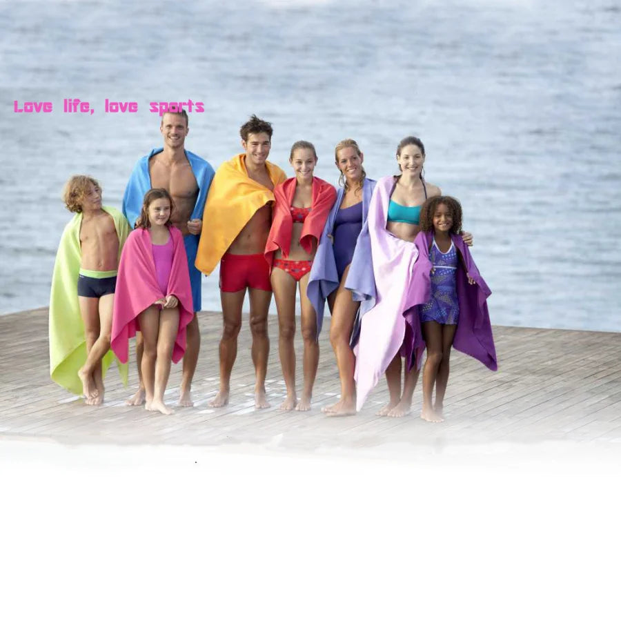 Oversized Microfiber Beach Towel Quick Dry Sand Free Soft Absorbent Towel