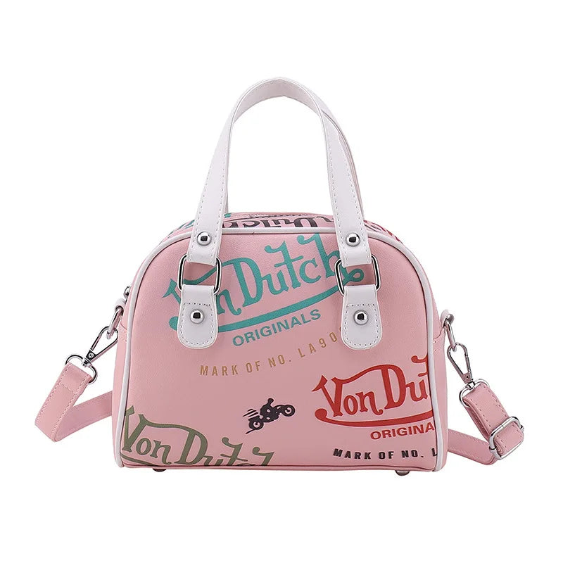 Women Large Capacity Crossbody Shoulder Bag Retro Handbag