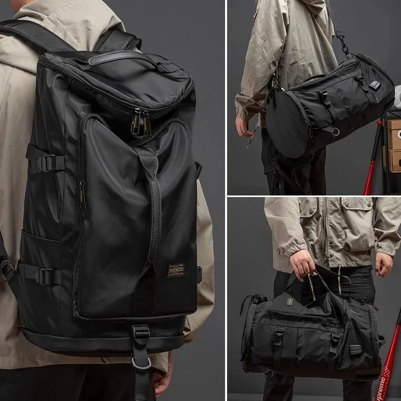 Large Waterproof Travel Duffle Backpack Outdoor Sport Shoulder Bag