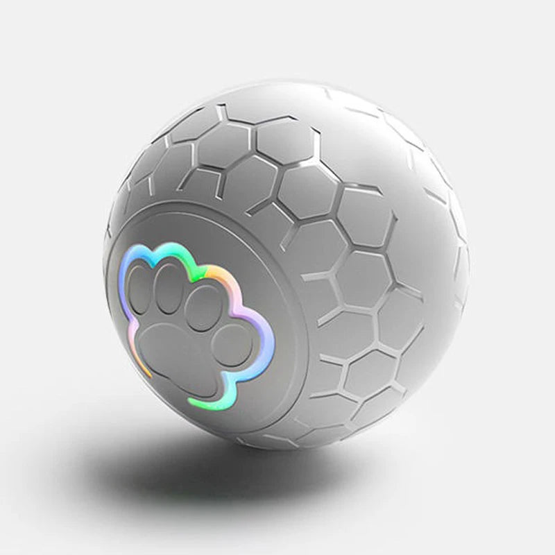 Smart Interactive Dog Toy Ball USB Rechargeable Automatic Bouncing Pet Toy with Lights