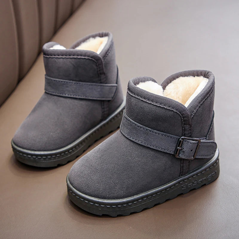 Kids Winter Snow Boots Warm Anti Slip Shoes for Boys Girls