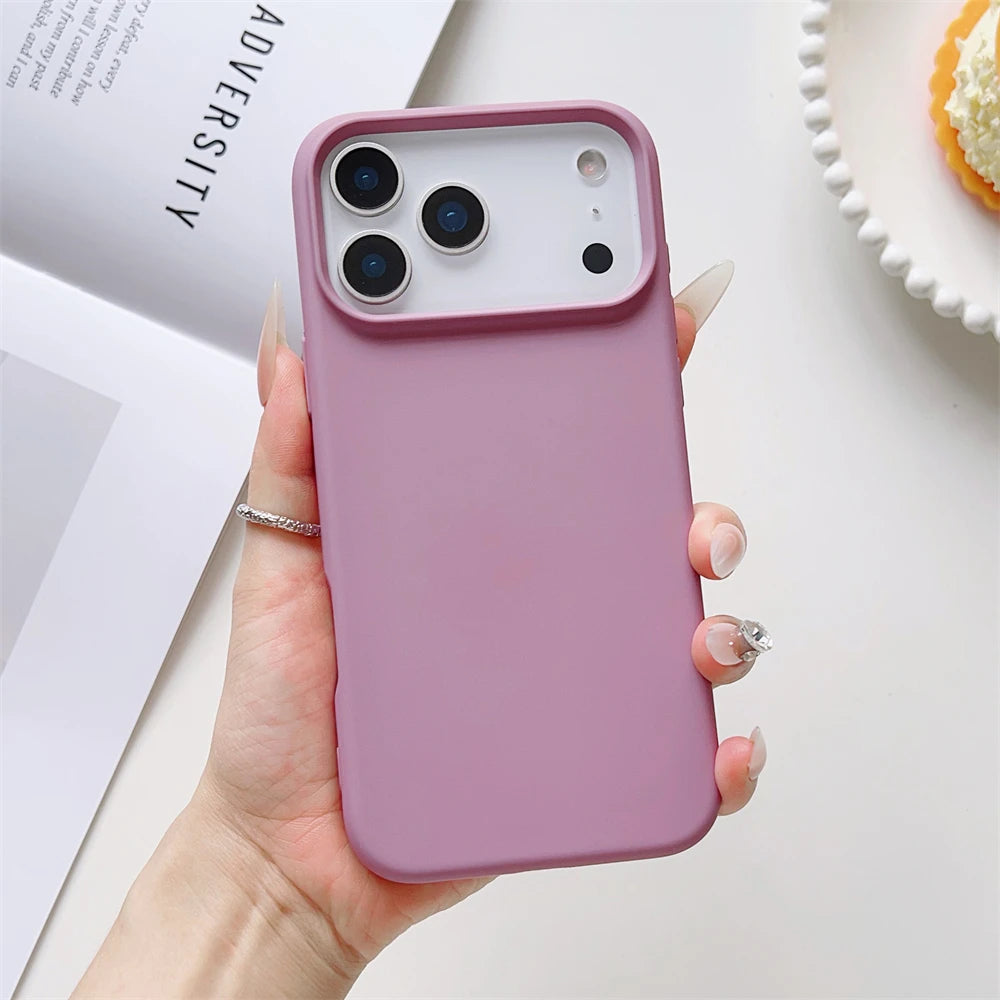 Matte Candy Color Liquid Silicone Shockproof iPhone Case