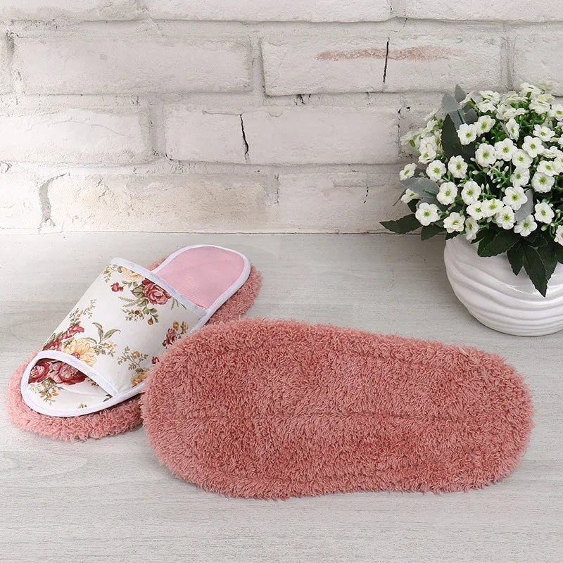 Microfiber Floor Cleaning Slippers Detachable Mop Shoes Dust Removal Household Cleaning