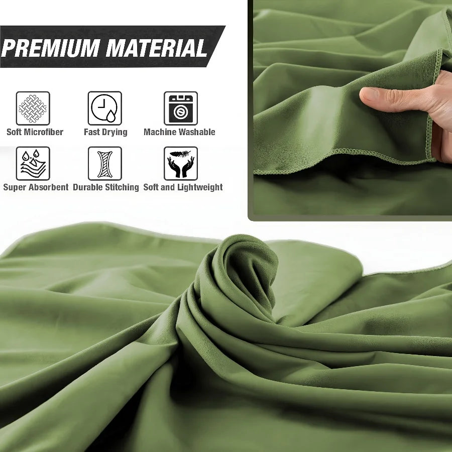 Oversized Microfiber Beach Towel Quick Dry Sand Free Soft Absorbent Towel