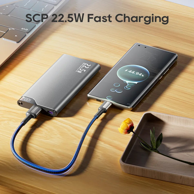 22.5W Power Bank 10000mAh Fast Charging Portable Charger USB-C PD External Battery for iPhone Xiaomi Samsung