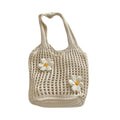 Women Knitted Tote Bag Large Capacity Beach Handbag