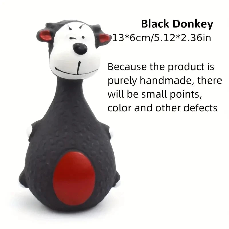 Squeaky Rubber Chew Toy for Small and Medium Dogs