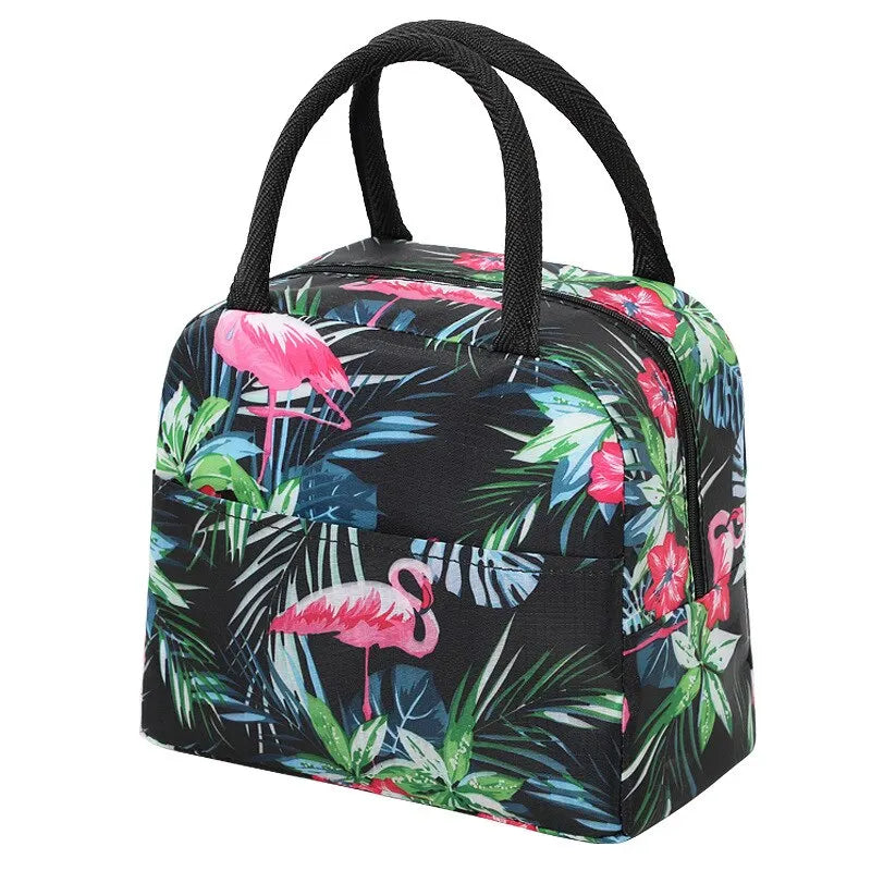 Cartoon Insulated Lunch Bag Kids Portable Thermal Bento Cooler Bag