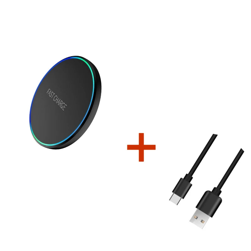 Wireless Charging Pad Fast Charging Dock Station Phone Pad Watch Earphones