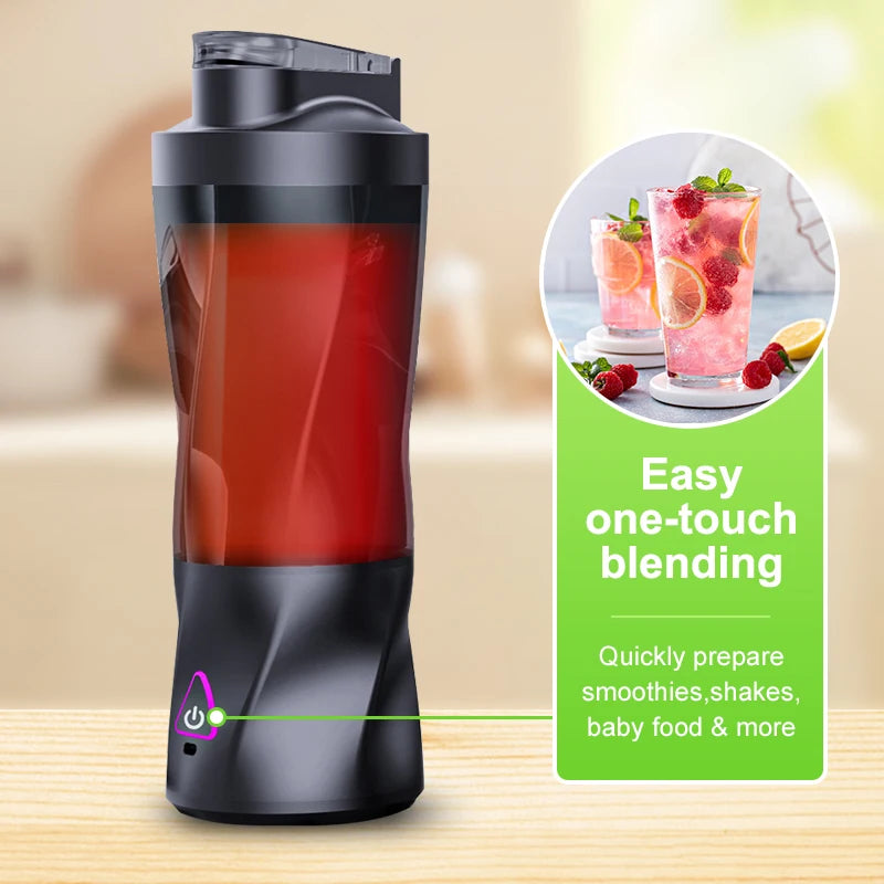 Portable Juicer Blender 700ml USB Rechargeable Smoothie Maker Mixing Cup