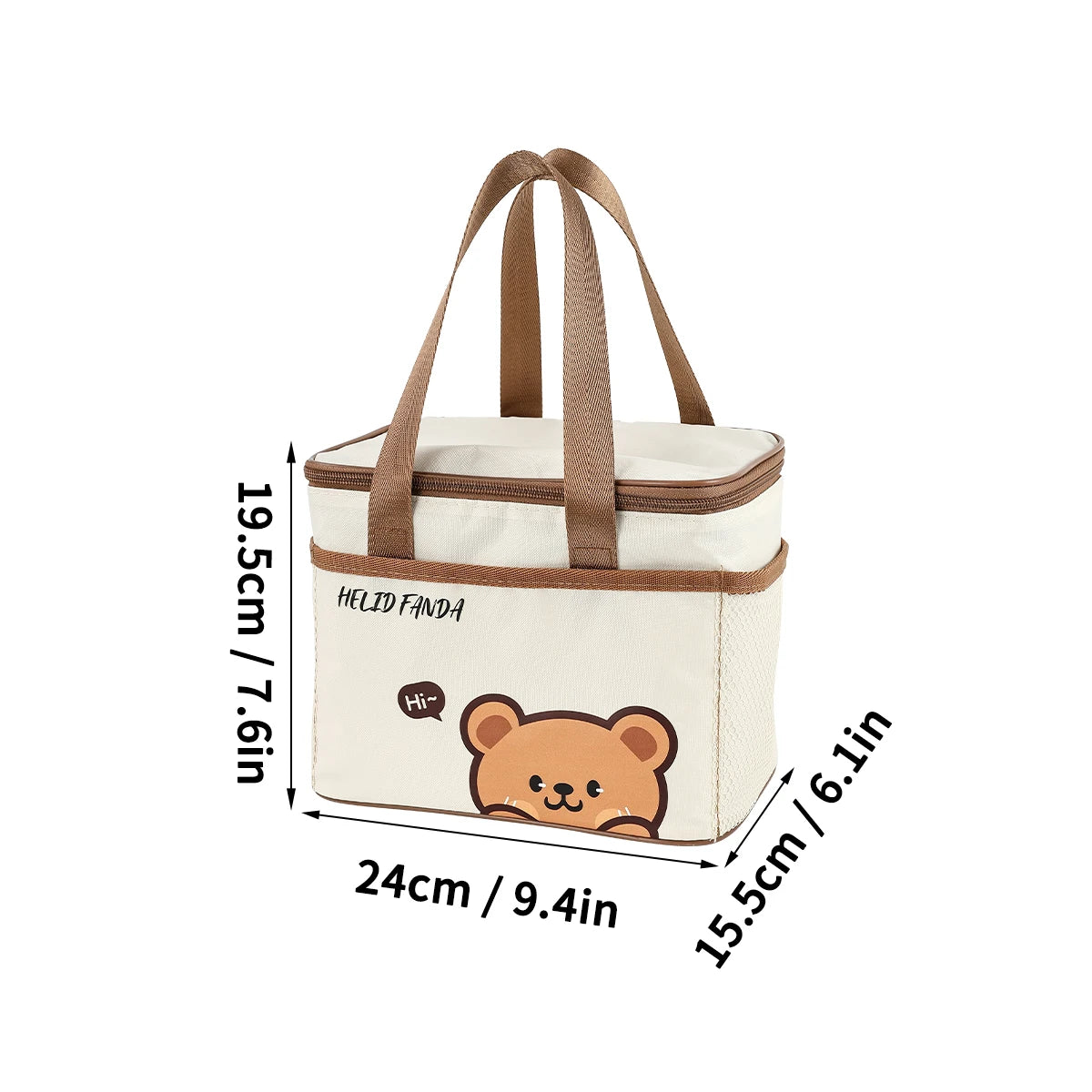 Thermal Lunch Box Bag Insulated Large Capacity Waterproof Picnic Cooler Bag