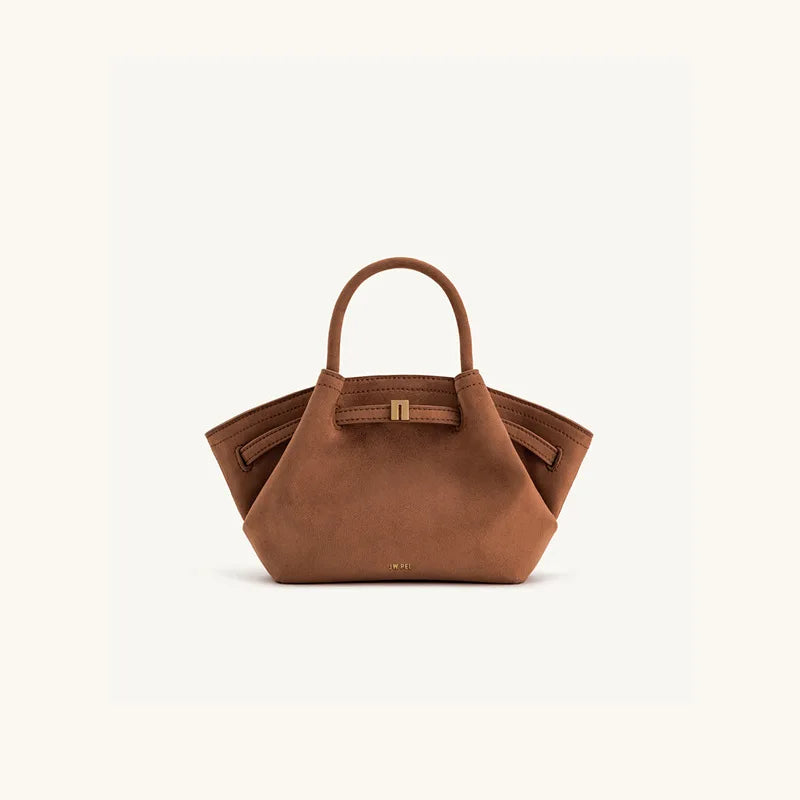 Dumpling Shoulder Bag Large Capacity Women Tote Handbag Minimalist Style