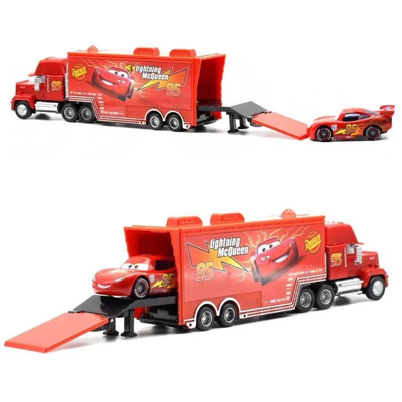 Lightning McQueen Cars Truck Set Racing Toy Gift for Boys