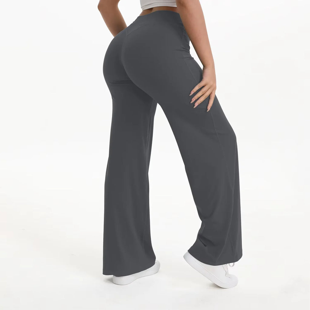 Flare Yoga Pants Women High Waist Bootcut Gym Leggings Fitness Trousers