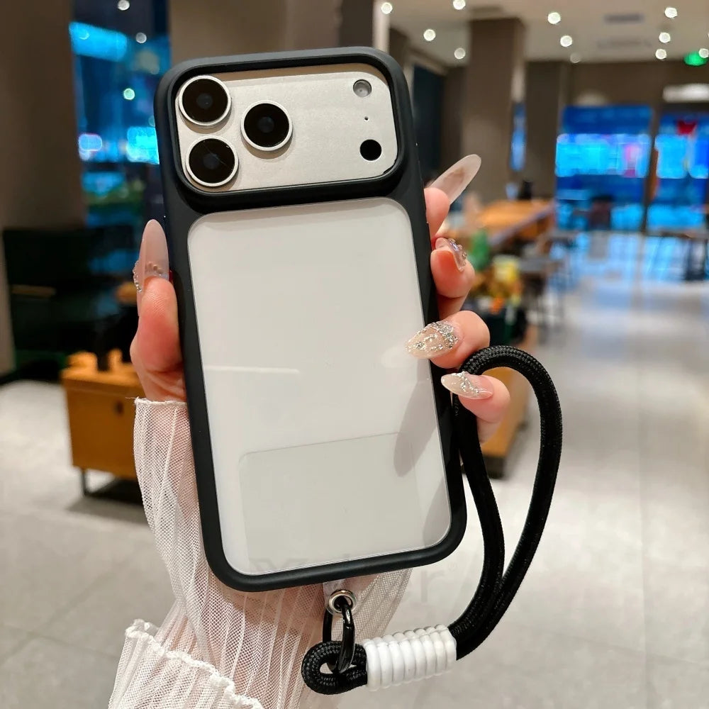 Crystal Clear Touch Button Camera iPhone Case