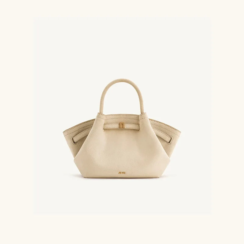 Dumpling Shoulder Bag Large Capacity Women Tote Handbag Minimalist Style