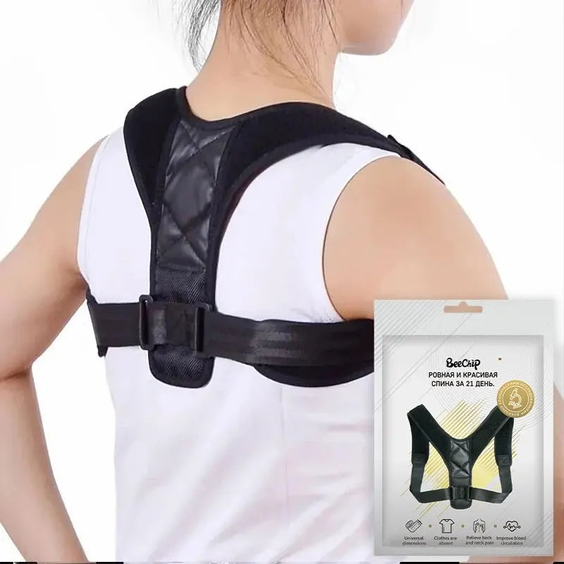 Posture Corrector Belt Back Support Brace Breathable Hunchback Sitting Posture Correction Unisex