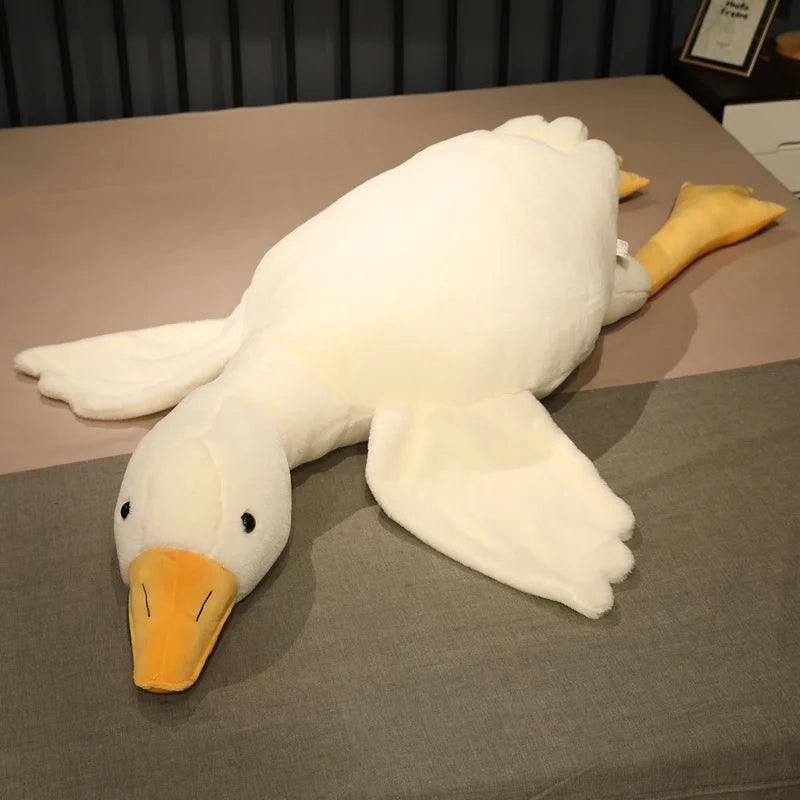 Giant Brown Duck Goose Plush Toy Sleeping Pillow Soft Stuffed Doll Gift
