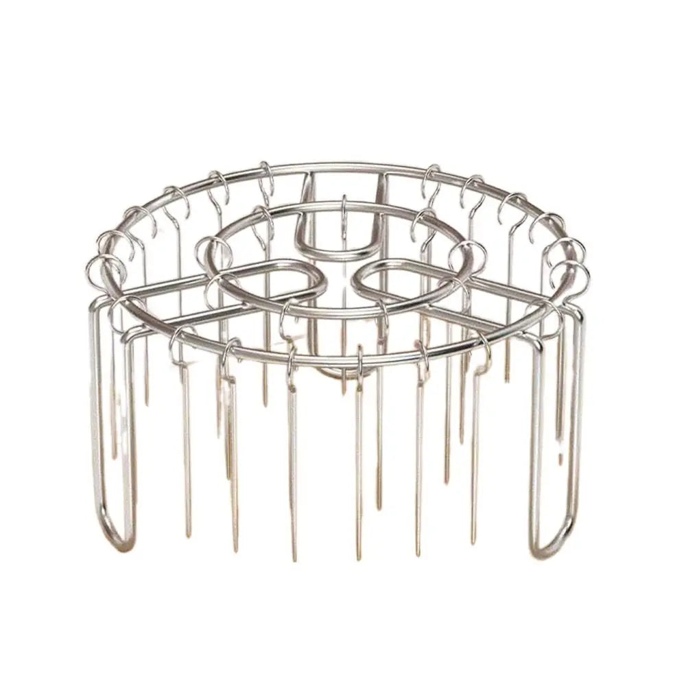 Stainless Steel Vertical BBQ Skewer Grill Rack Holder
