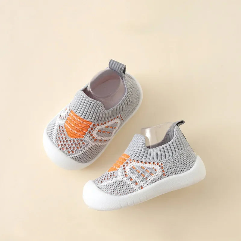Baby Breathable Sock Shoes Anti Slip Rubber Sole Infant Slippers