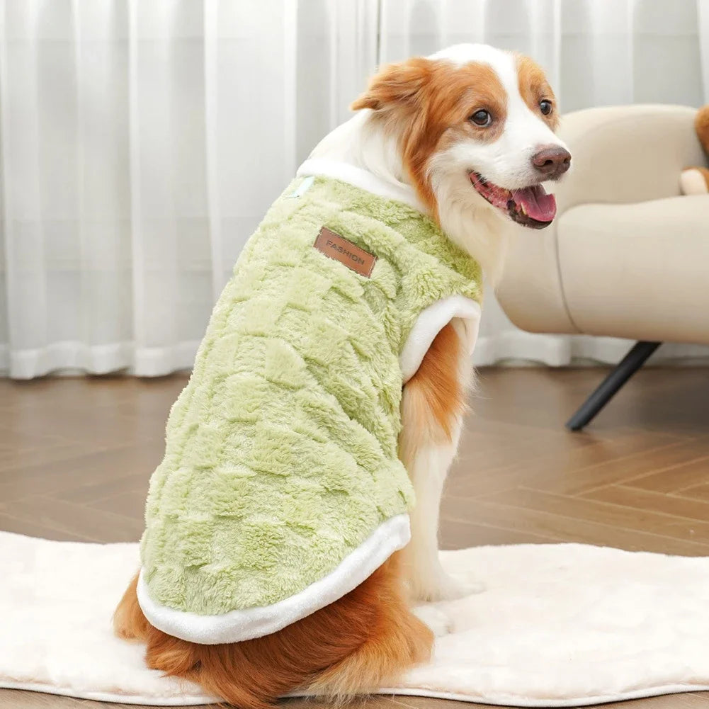 Warm Flannel Dog Sweater Winter Pet Pullover Vest
