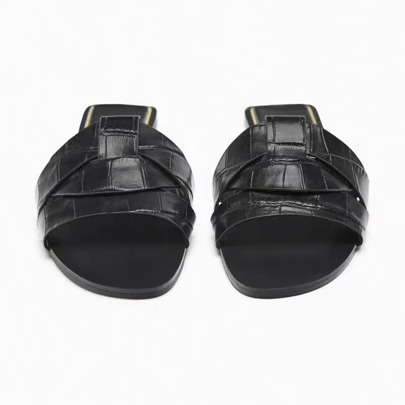 Women Open Toe Slide Sandals Soft Breathable Casual Slippers