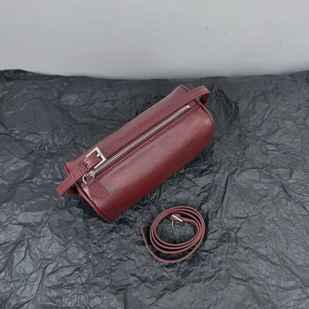 Women Suede Mini Crossbody Bag Soft Cowhide One Shoulder Handbag